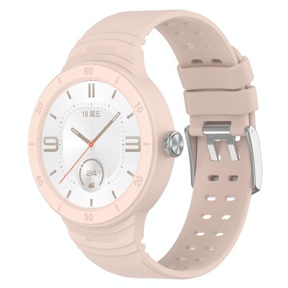 Per Huawei Watch GT Cyber cinturino integrato traspirante in silicone (rosa)