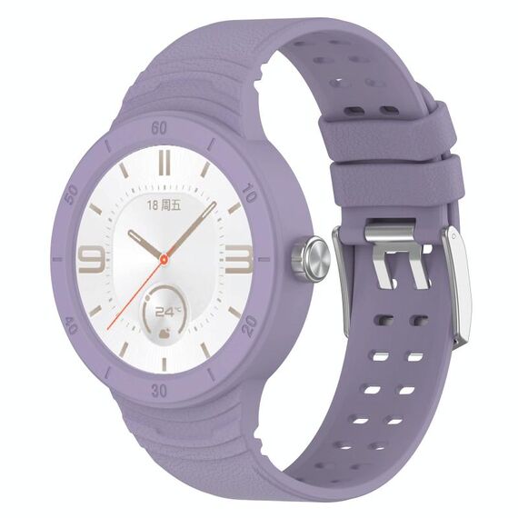 Cinturino integrato traspirante in silicone per Huawei Watch GT Cyber (viola)