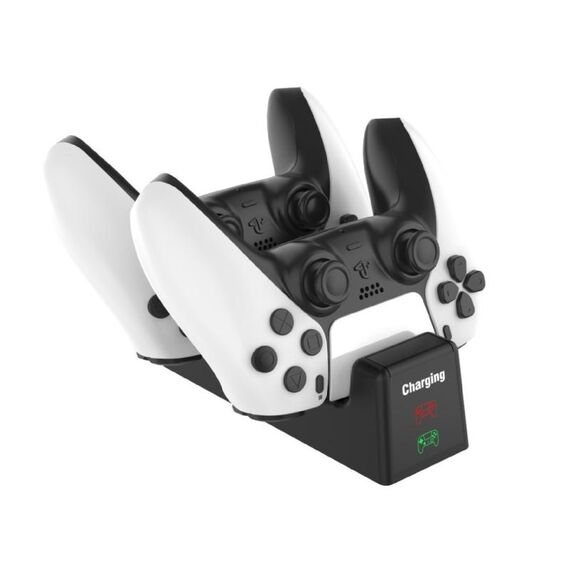 Per PS5 SYP-1018 Gamepad Staffa di ricarica Dual Dock Charger con indicatore LED