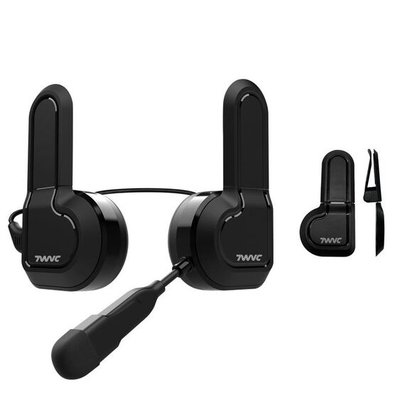 Cuffie bluetooth stereo TWVC per casco moto con base a clip sottile TBD0604906501