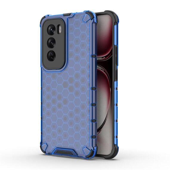 Per OPPO Reno12 Custodia per telefono globale antiurto a nido d'ape (blu)