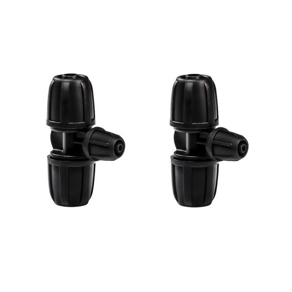 2 pezzi da 8/11 a 4/7 riduttore a doppia chiusura raccordi per irrigazione a goccia connettore per irrigatore per tubo da giardinaggio, modello: 3 vie