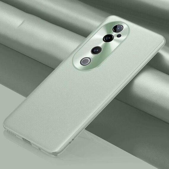 Custodia per telefono antiurto all-inclusive in pelle tinta unita per vivo S19 Pro (verde)