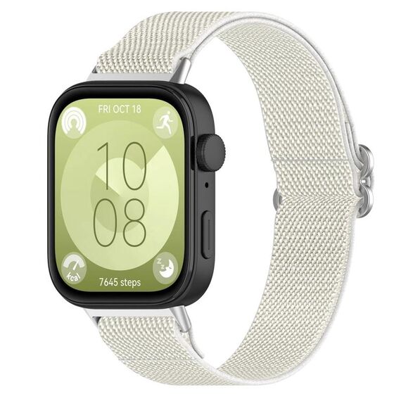 Per Huawei Watch Fit 3 cinturino in nylon elastico stile etnico (Starlight)