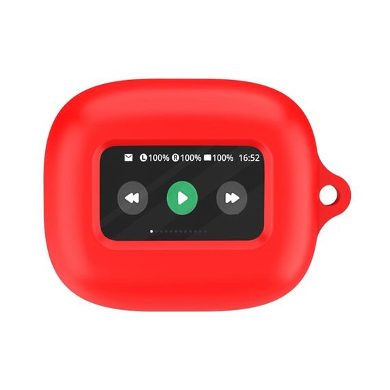 Custodia protettiva in silicone per auricolari Bluetooth wireless JBL Live Beam 3 (rossa)