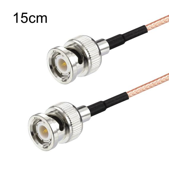 Cavo di connessione RF BNC maschio a maschio RG316 da 15 cm. Cavo di prolunga BNC