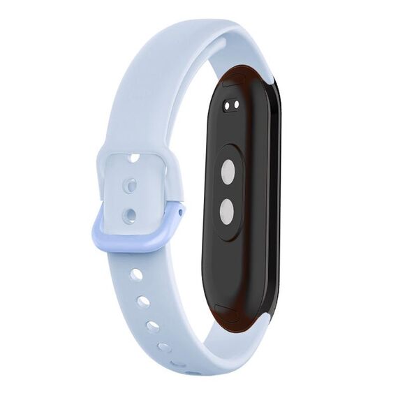Cinturino per orologio in silicone tinta unita da 12 mm (azzurro)