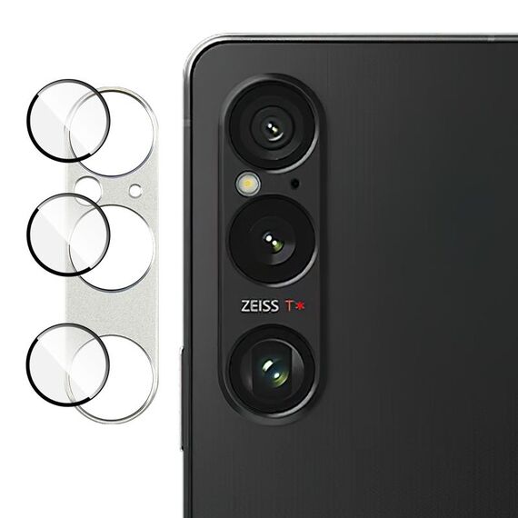 Per Sony Xperia 1 VI IMAK Metal Armor Premium Pellicola protettiva per fotocamera (Argento)