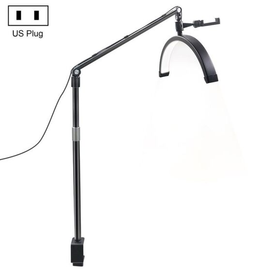 D-M30X Lampada per manicure di bellezza a forma di mezzaluna da 23 pollici Luce di riempimento curva, spina: spina americana