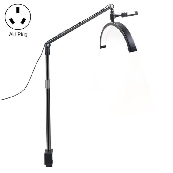 D-M30X Lampada per manicure di bellezza a forma di mezzaluna da 23 pollici Luce di riempimento curva, spina: spina AU