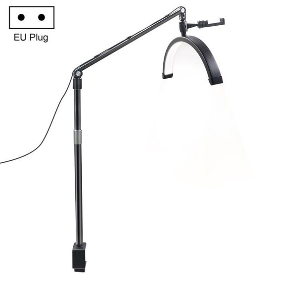 D-M30X 23 pollici Mezzaluna Forma Bellezza Manicure Lampada Curva Luce di Riempimento, Spina: Spina UE