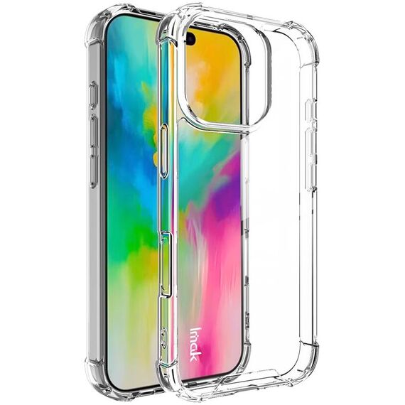 Per iPhone 16 Pro IMAK Space Shield PC + custodia per telefono antiurto Airbag in TPU (trasparente)