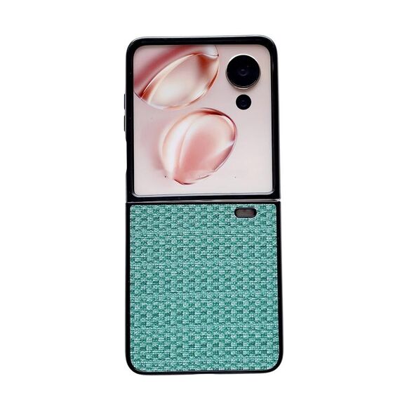 Custodia protettiva per telefono per Honor Magic V Flip Fantasy Weave Pattern (verde)