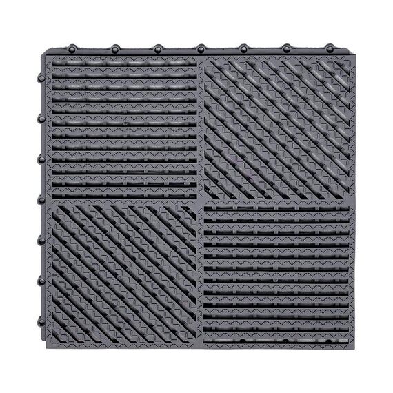 Tappetini da bagno 30x30 cm Tappetini antiscivolo in PVC idrofobo resistente allo sporco (grigio scuro)