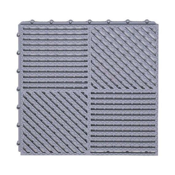 Tappetini da bagno 30x30 cm Tappetini antiscivolo in PVC idrofobico resistente allo sporco (grigio chiaro)