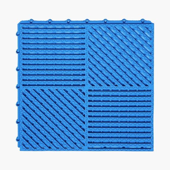 Tappetini da bagno 30x30 cm Tappetini antiscivolo in PVC idrofobico resistente allo sporco (blu chiaro)
