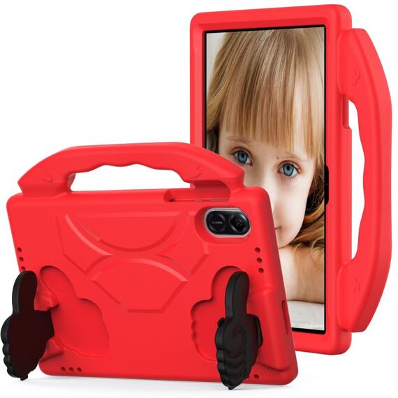 Per Honor Pad X9 Custodia per tablet antiurto EVA per bambini con staffa per il pollice (rossa)