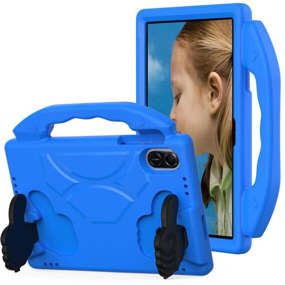 Per Honor Pad X8 Pro 11.2 2023 Custodia per tablet antiurto EVA per bambini con staffa per il pollice (blu)