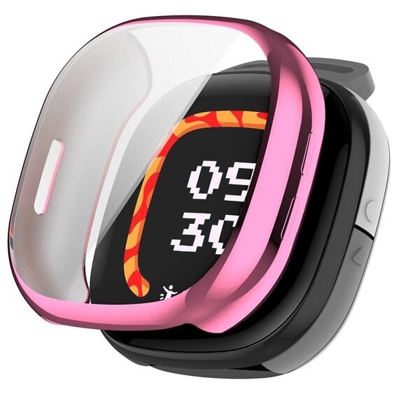 Custodia morbida per orologio elettrolitico in TPU con copertura totale Fitbit Ace LTE (rosa)