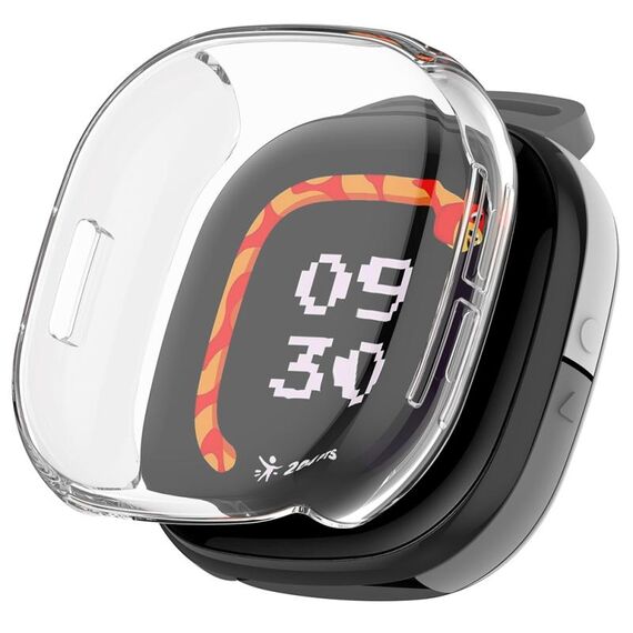 Per Fitbit Ace LTE Custodia morbida per orologio elettrolitico in TPU a copertura totale (trasparente)