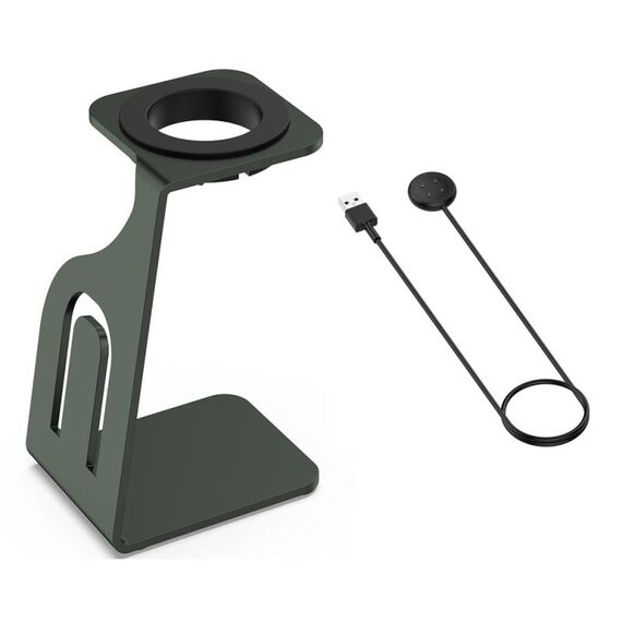Per Fitbit Ace LTE Supporto di ricarica per orologio in lega di alluminio con caricatore (grigio)