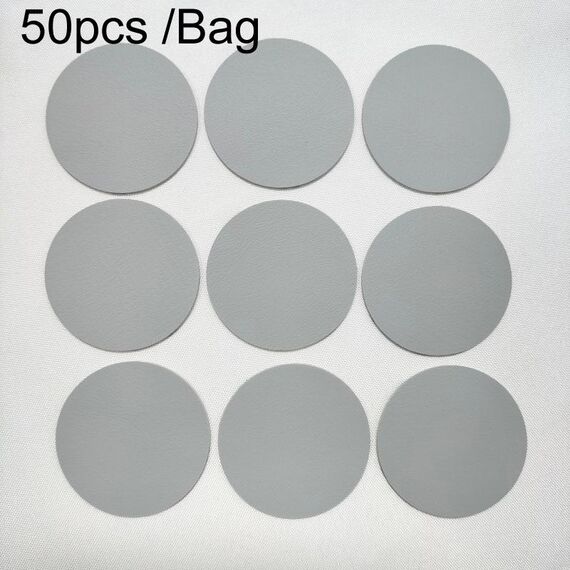 50 pezzi/sacchetto Adesivo forte per riparazione in pelle, divano, sedile auto, foro, toppa in pelle PU (grigio)