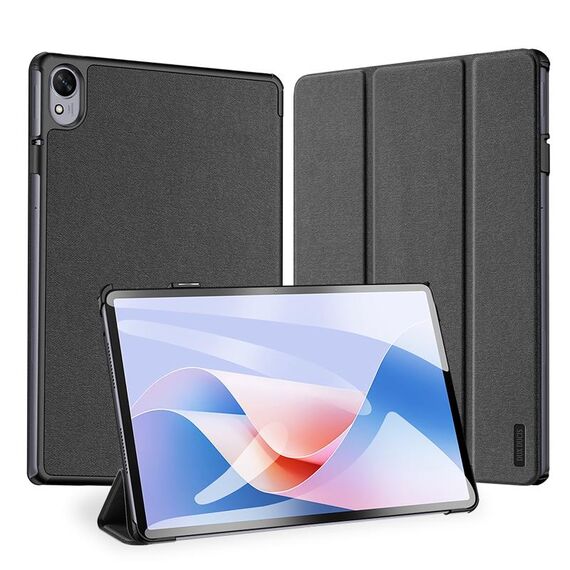Per Huawei MatePad 11.5 S DUX DUCIS Domo Series Custodia per tablet in pelle magnetica con trama in tessuto (nero)