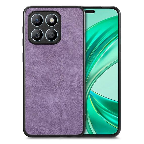 Custodia per telefono con cover posteriore per PC in pelle vintage per Honor X8b (viola)