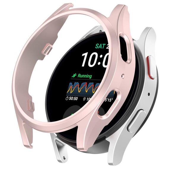 Per Samsung Galaxy Watch 7 40mm Half Coverage Hollowed PC Watch Custodia protettiva (rosa)