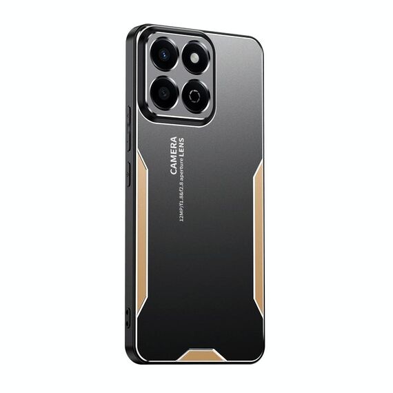 Custodia per telefono in metallo ibrido TPU serie Blade per Honor Play 60 Plus (oro)