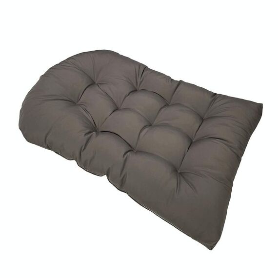 Cuscino per sedia in rattan con cestino sospeso, impermeabile, impermeabile, 90x120 cm, per esterni (grigio scuro)