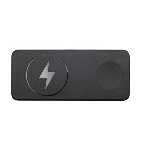 Base di ricarica wireless magnetica multifunzionale 2 in 1 (nera)