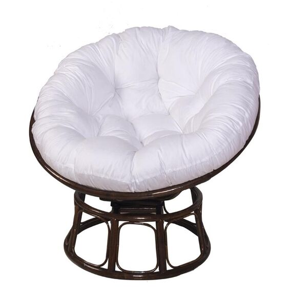 Cuscino per culla amaca morbido rotondo multifunzionale ispessito 110x110 cm (bianco)