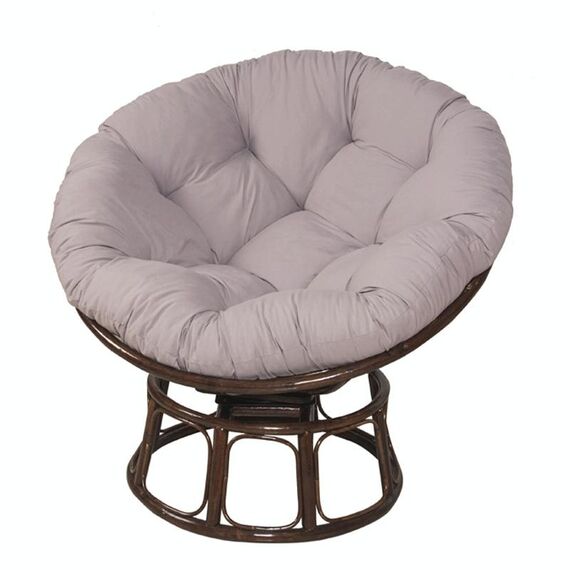 Cuscino per culla per amaca morbido rotondo multifunzionale ispessito 110x110 cm (grigio)