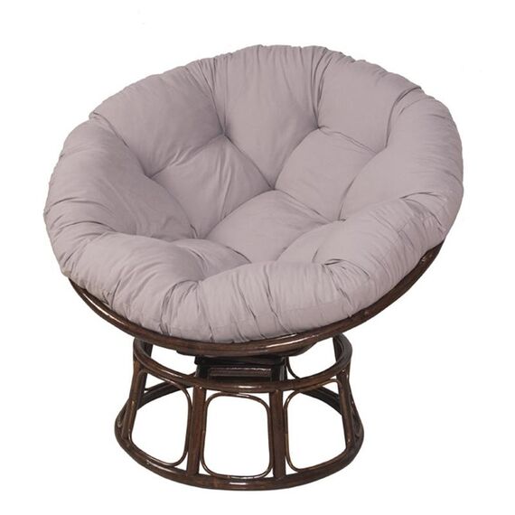 Cuscino per culla per amaca morbido rotondo ispessito multifunzionale 130x130 cm (grigio)