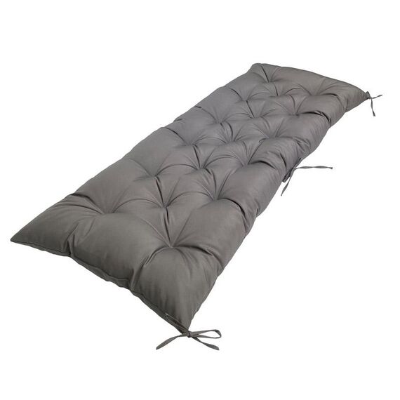 Cuscino morbido addensato per protezione solare impermeabile per panca da esterno 120x50x8 cm (grigio scuro)