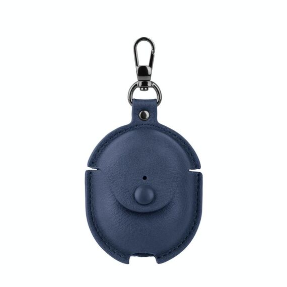 Custodia protettiva per auricolari in pelle Business Redmi Buds 4 con gancio (blu)