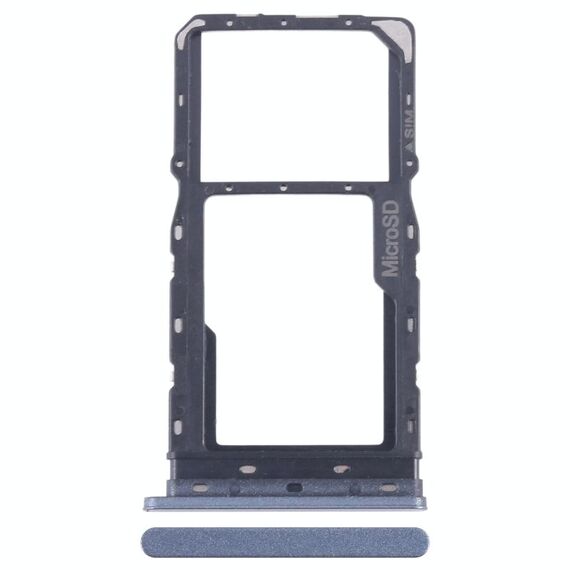 Per T-Mobile Revvl 6 Vassoio scheda SIM + Vassoio scheda Micro SD (Blu)