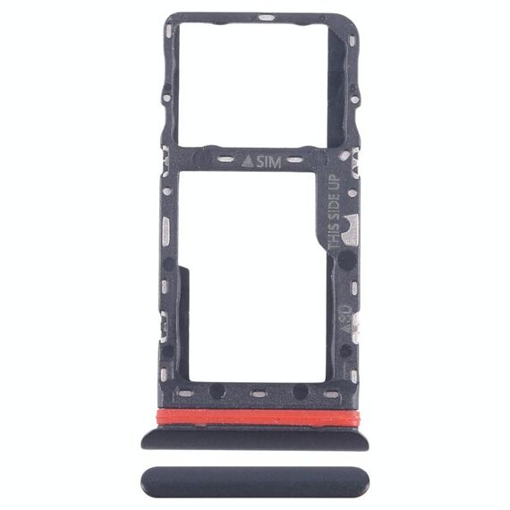 Per TCL Tab 10 5G 9183G Vassoio scheda SIM + Vassoio scheda micro SD (Nero)