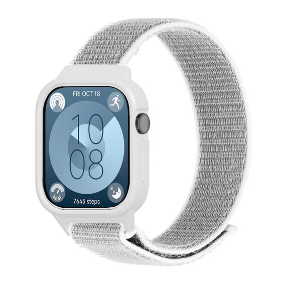 Per Huawei Watch Fit3 cinturino integrato in nylon con anello (conchiglia)