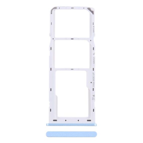 Per TCL 30 SE / 30E / 305 / 306 Vassoio scheda SIM originale + Vassoio scheda SIM + Vassoio scheda micro SD (Baby Blue)