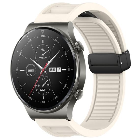 Per Huawei GT2 Pro cinturino in silicone pieghevole con fibbia magnetica da 22 mm (Starlight)