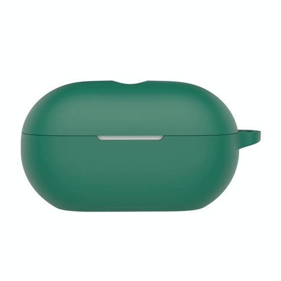 Custodia protettiva in silicone per auricolari wireless Beats Solo Buds con foro (verde scuro)