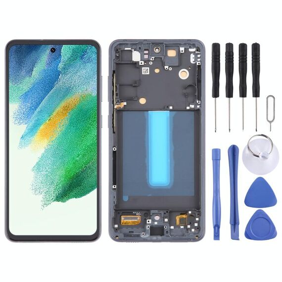 Display OLED con telaio per Samsung Galaxy S21 FE 5G SM-G990B, 6.36" nero SPA4122B