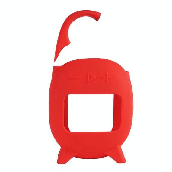 Custodia protettiva morbida in silicone per altoparlante portatile JBL Clip 5 (rosso)