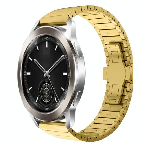 Per Xiaomi Watch S3 22mm One Bead Paint Butterfly Buckle Alloy Watch Band (oro)