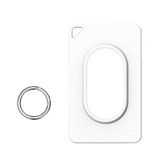 Per Samsung Galaxy SmartTag2 Custodia protettiva per scheda portatile in TPU anti-smarrimento (bianco)