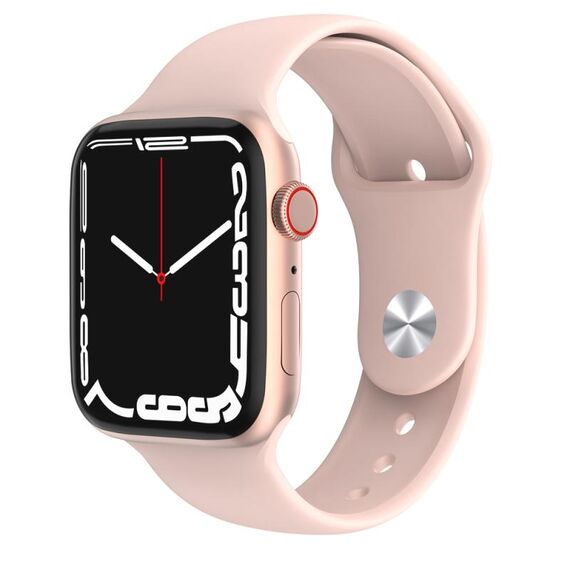 W38 Smart Watch con schermo a colori da 1,9 pollici, supporto per monitoraggio della frequenza cardiaca/monitoraggio della pressione sanguigna (rosa)