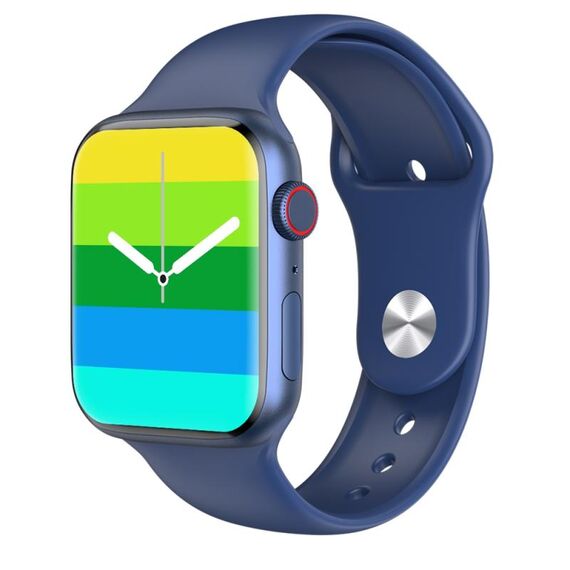 W38 Smart Watch con schermo a colori da 1,9 pollici, supporto per monitoraggio della frequenza cardiaca/monitoraggio della pressione sanguigna (blu)