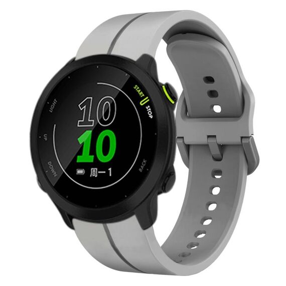 Per Garmin Forerunner 158 cinturino in silicone da 20 mm (grigio)
